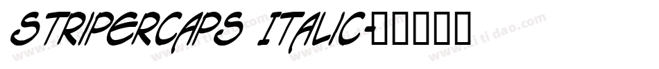 StriperCaps Italic字体转换
